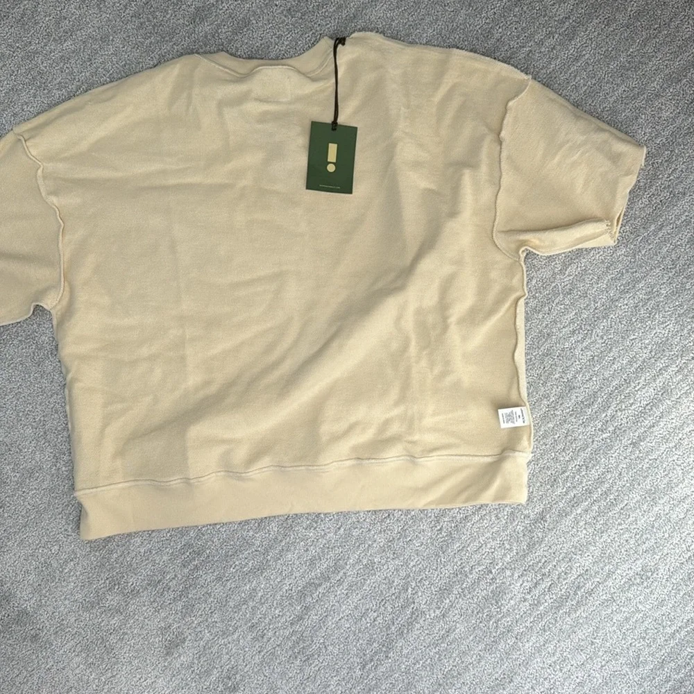 Daily Drills Cropped Sleeve Crew - Sand - Picture 6 of 7